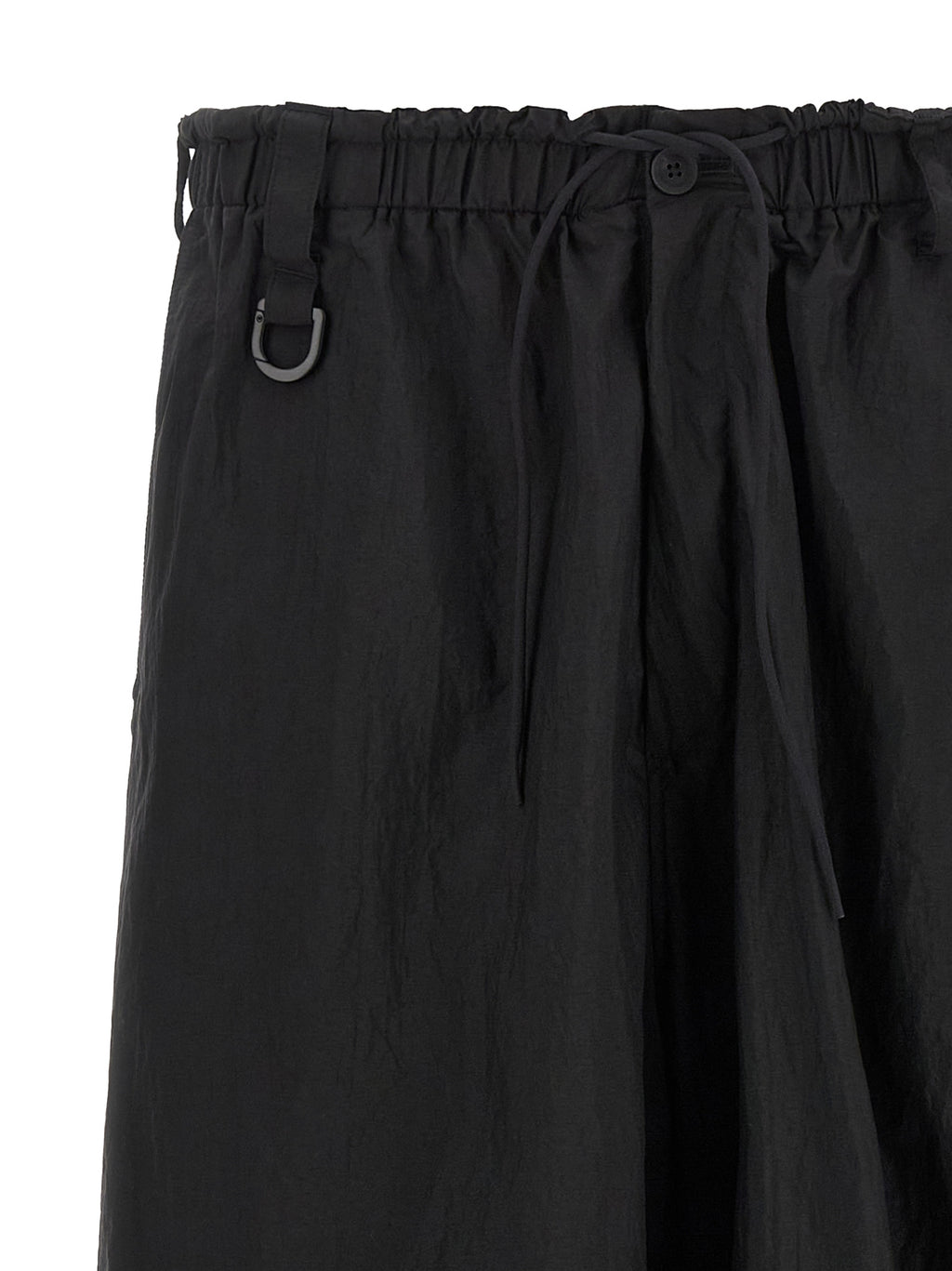 Y-3 Black Polyamide Cargo Trousers