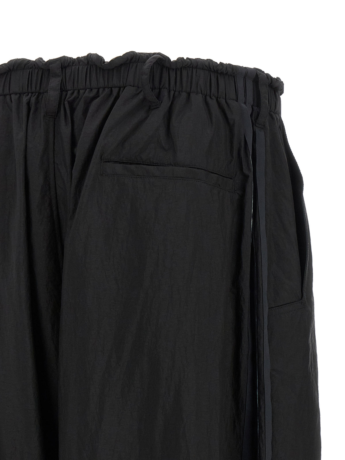 Black Polyamide Cargo Pants