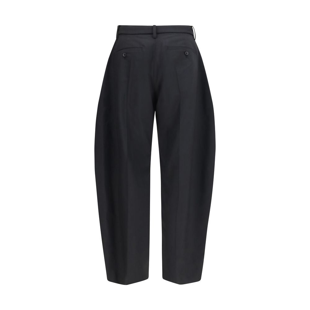 Sacai Black Polyester Casual Trousers