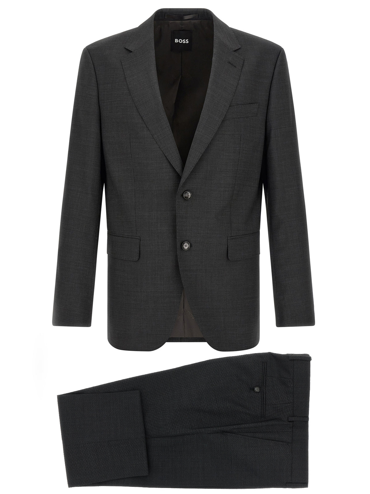 Gray Virgin Wool Two-Piece Suit