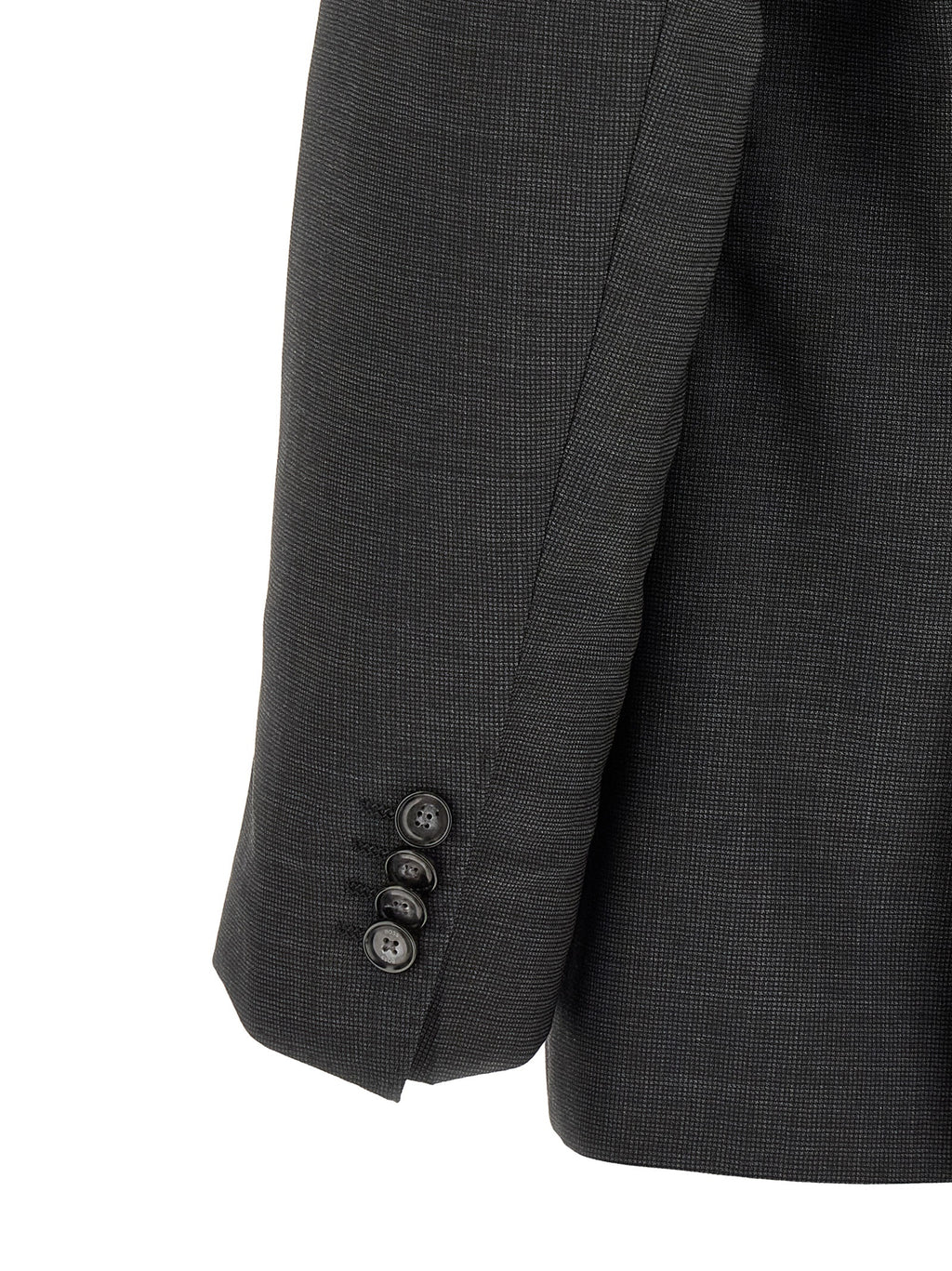 Gray Virgin Wool Two-Piece Suit