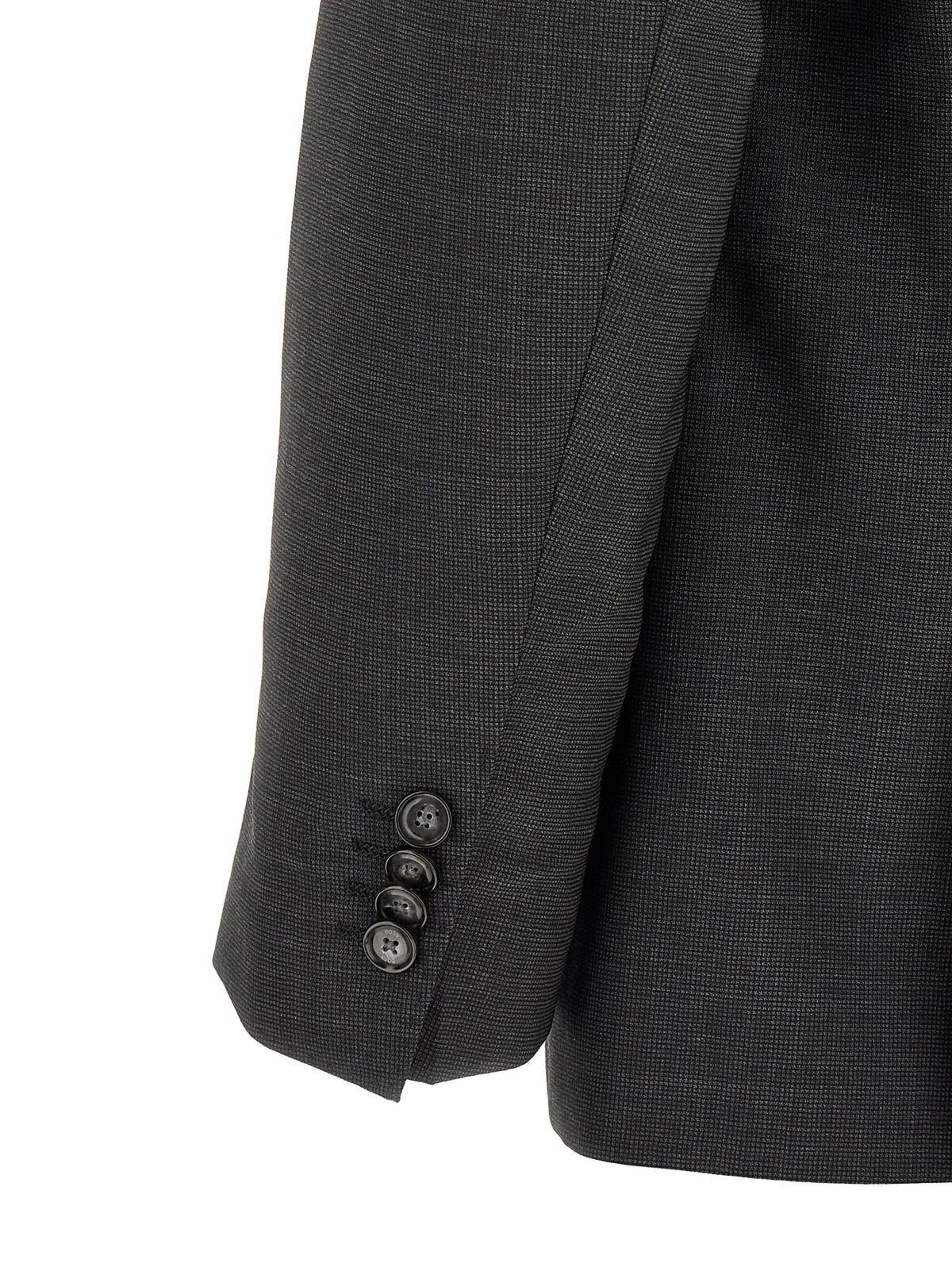 Gray Virgin Wool Two-Piece Suit