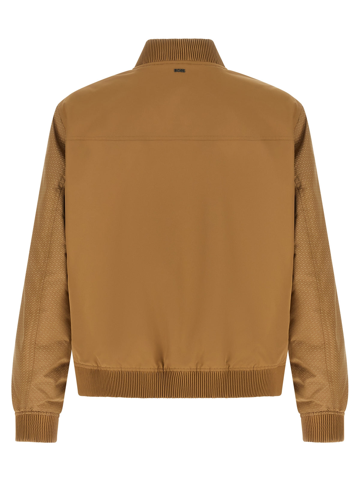 Beige Polyester Bomber