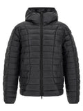 Black Polyester Full-Length Jacket