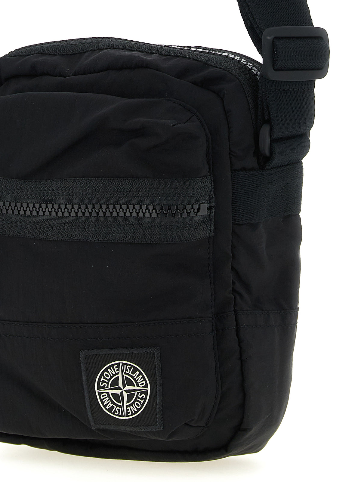 Black Polyamide Crossbody Bag