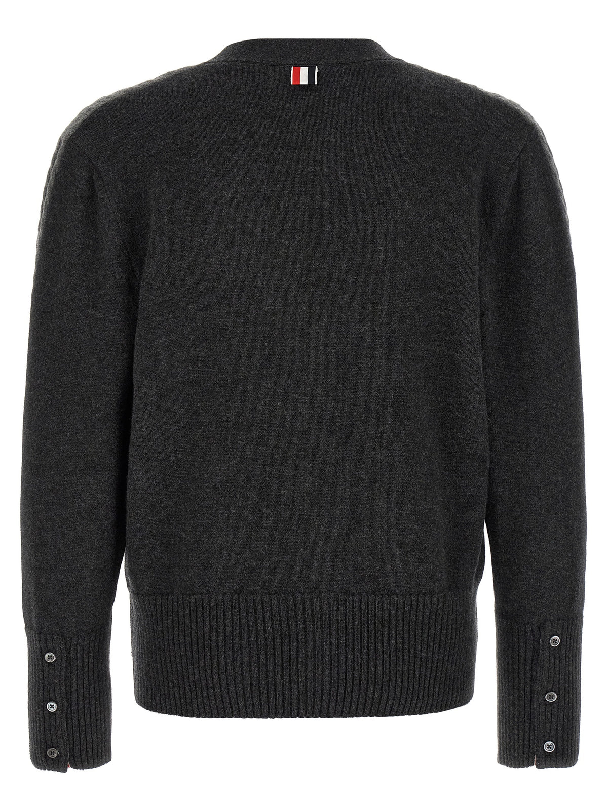 Thom Browne Grey Virgin Wool Cardigan