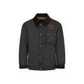 Bicolor Cotton Full-Length Jacket
