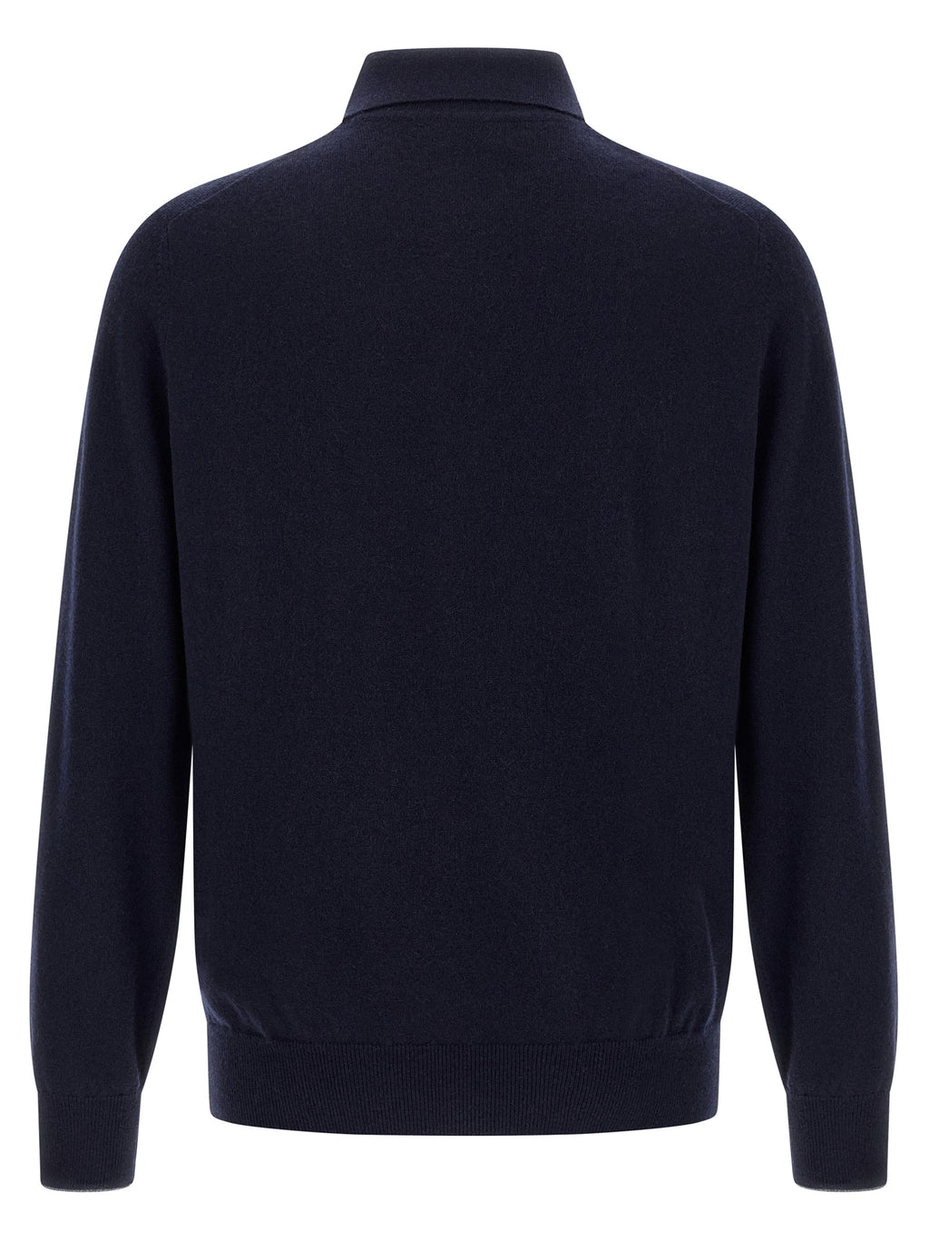 Blue Cashmere Polo Shirt