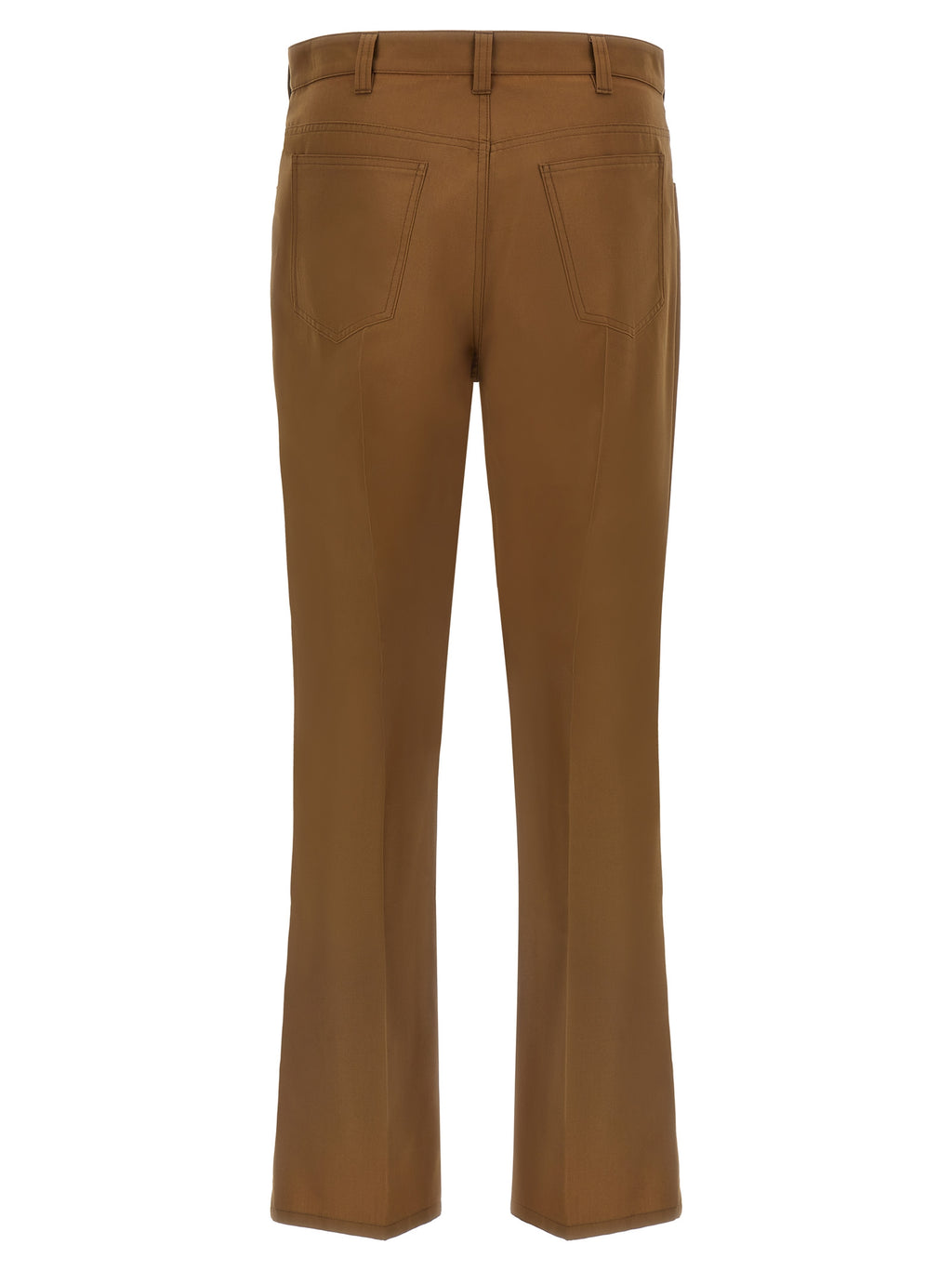 Marni Brown Virgin Wool Casual Trousers