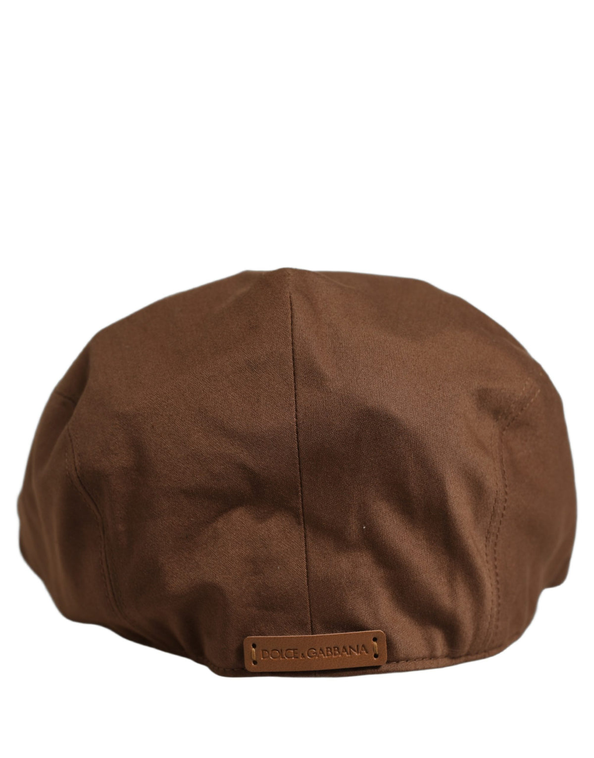 Dolce & Gabbana Brown Cotton Newsboy Cabbie Hat
