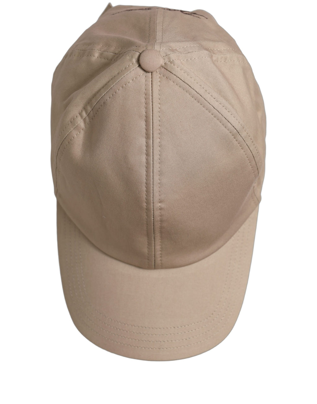 Dolce & Gabbana Beige Cotton Stretch Baseball Cap