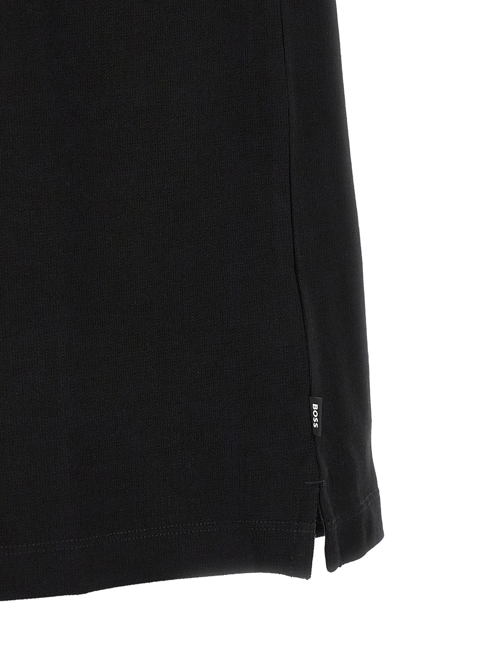 Black Cotton Polo Shirt