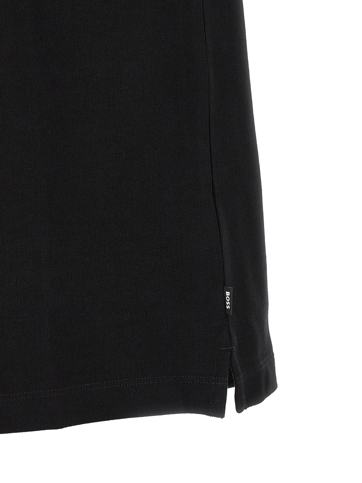 Black Cotton Polo Shirt