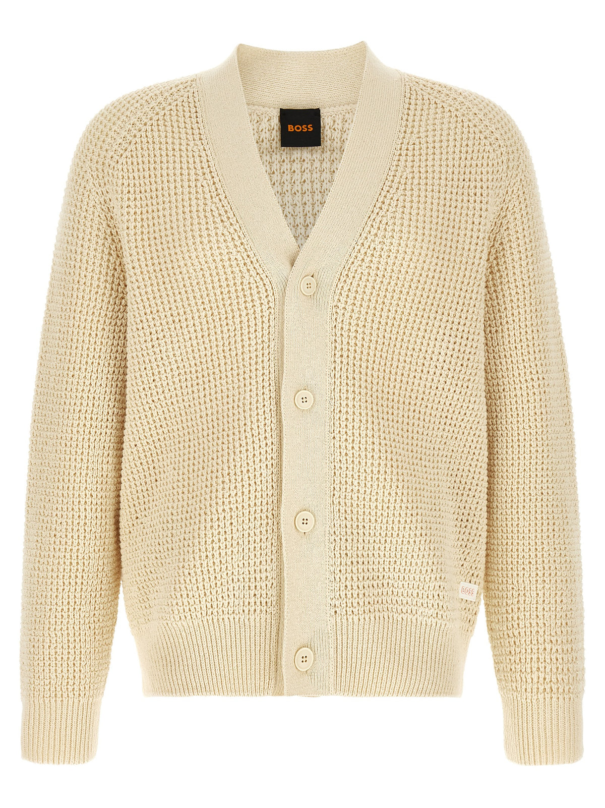Beige Cotton Cardigan