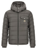 Moncler Grey Polyamide Long Jacket