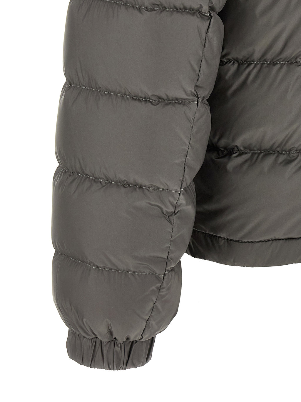 Moncler Grey Polyamide Long Jacket