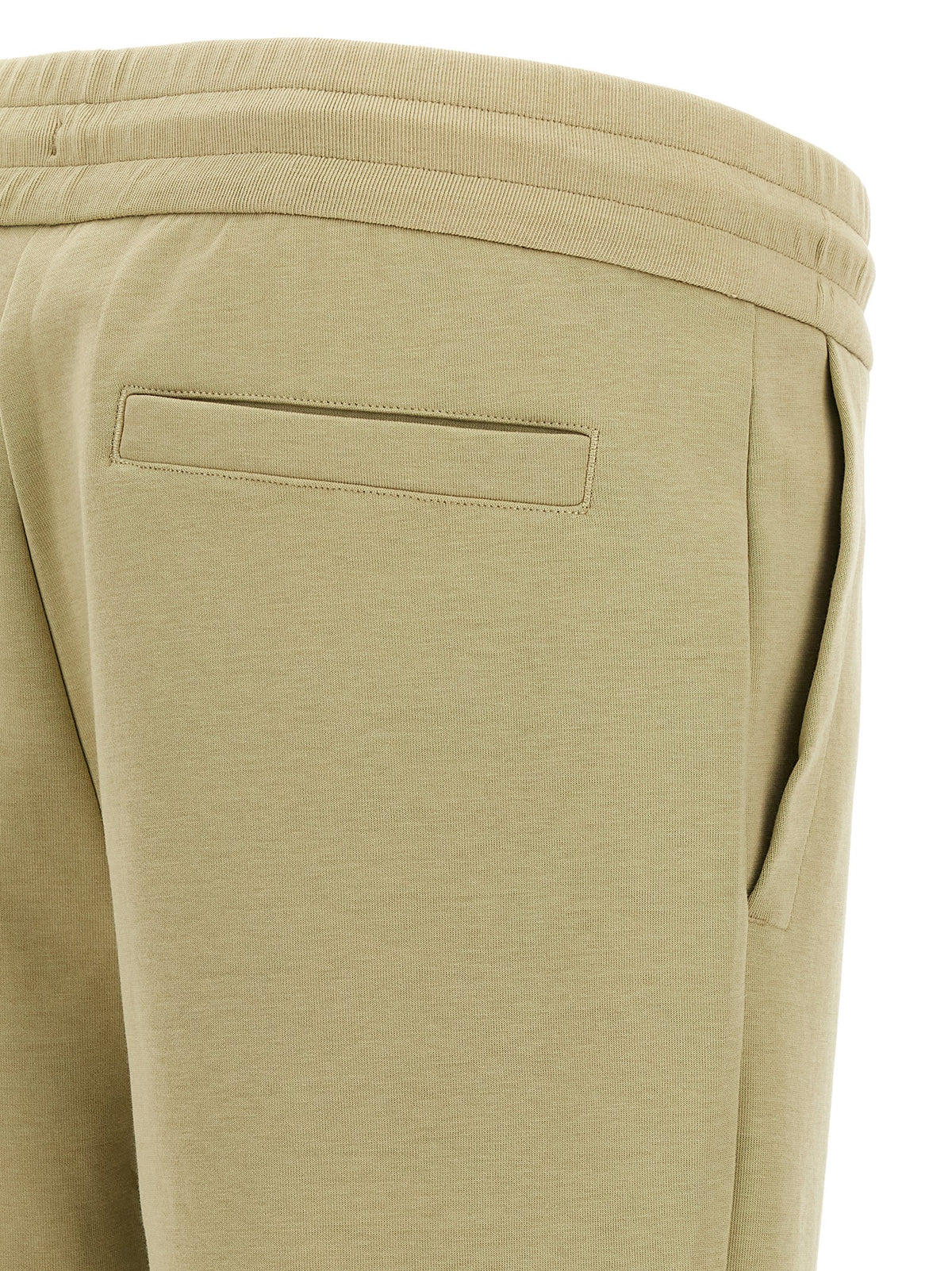 Beige Cotton Joggers (Workout Pants)