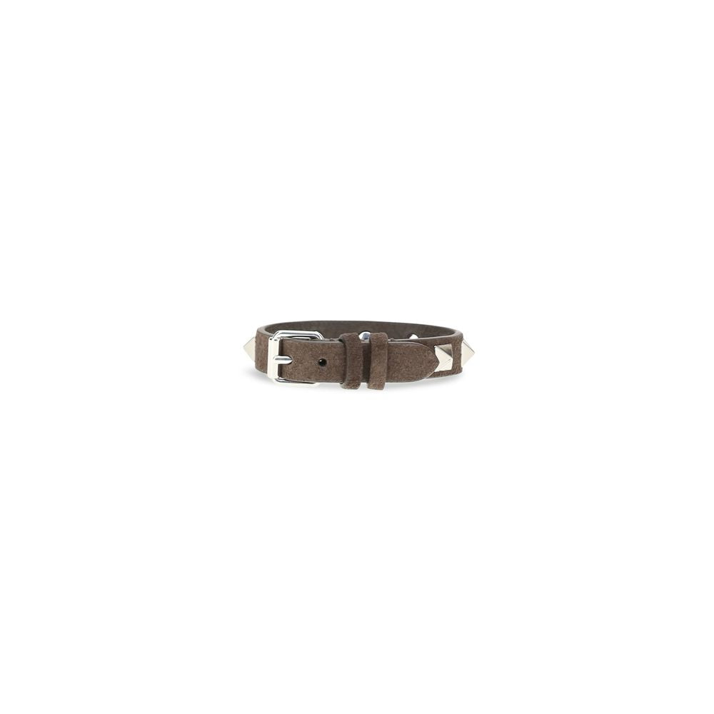 Valentino Garavani Brown Calf Leather Bracelet