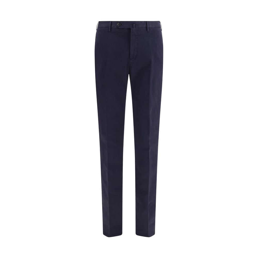 PT Torino Blue Elastane Casual Trousers