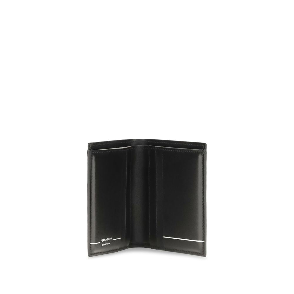 Ferragamo Black Calf Leather Wallet