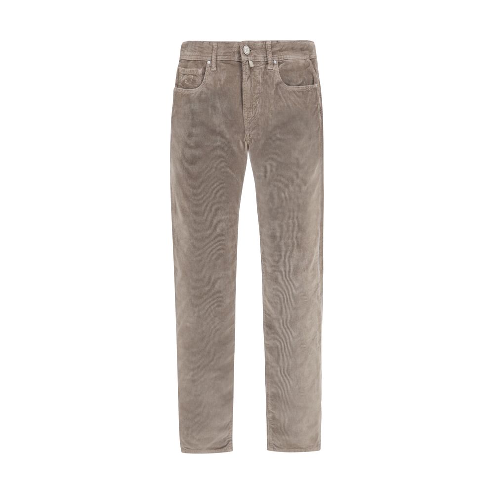 Jacob Cohen Brown Cotton Casual Trousers