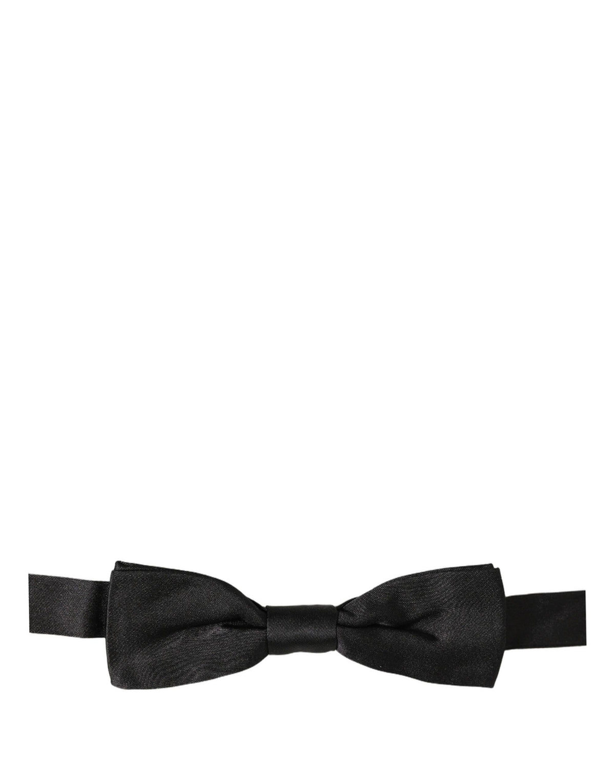 Men Black 100% Silk Adjustable Neck Papillon Bow Tie