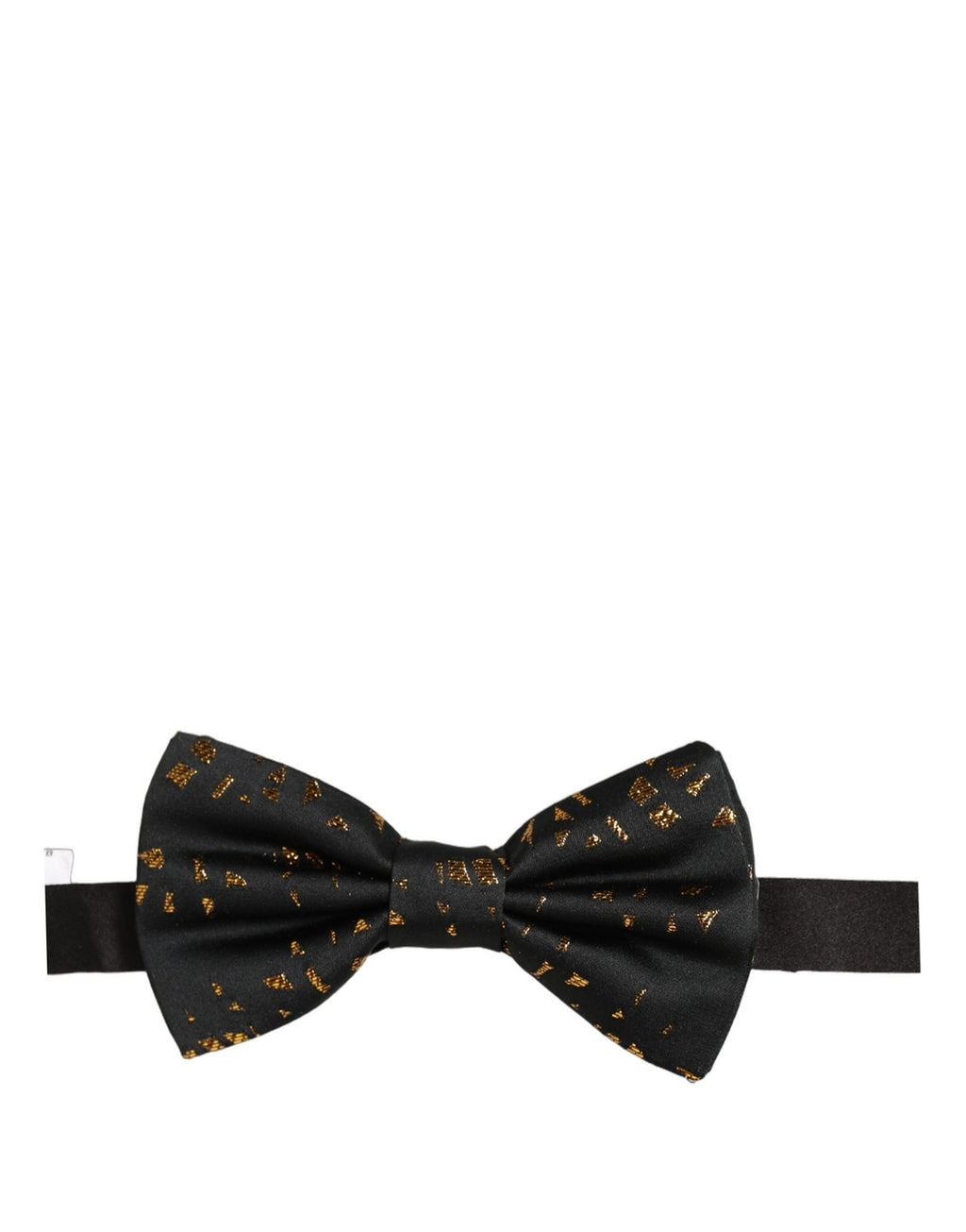 Dolce & Gabbana Dark Grey Speckle Pattern Bow Tie