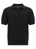 Black Virgin Wool Polo Shirt