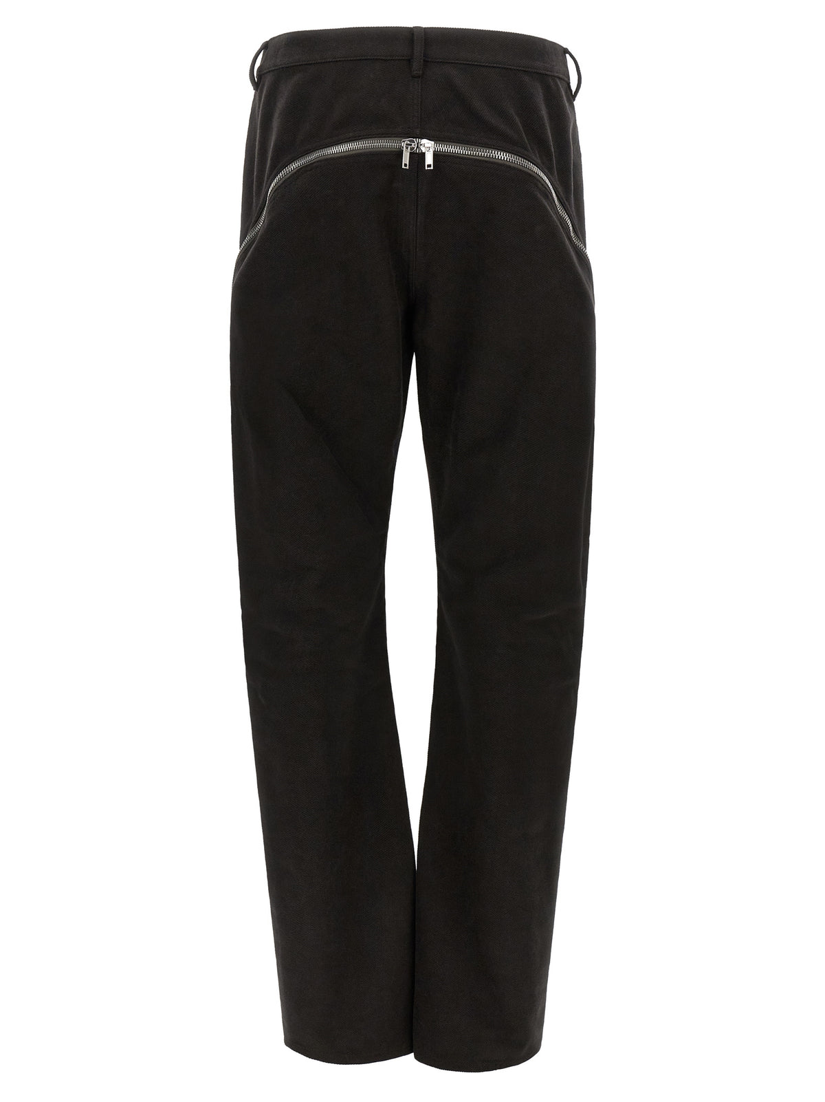 Black Cotton Flared Pants