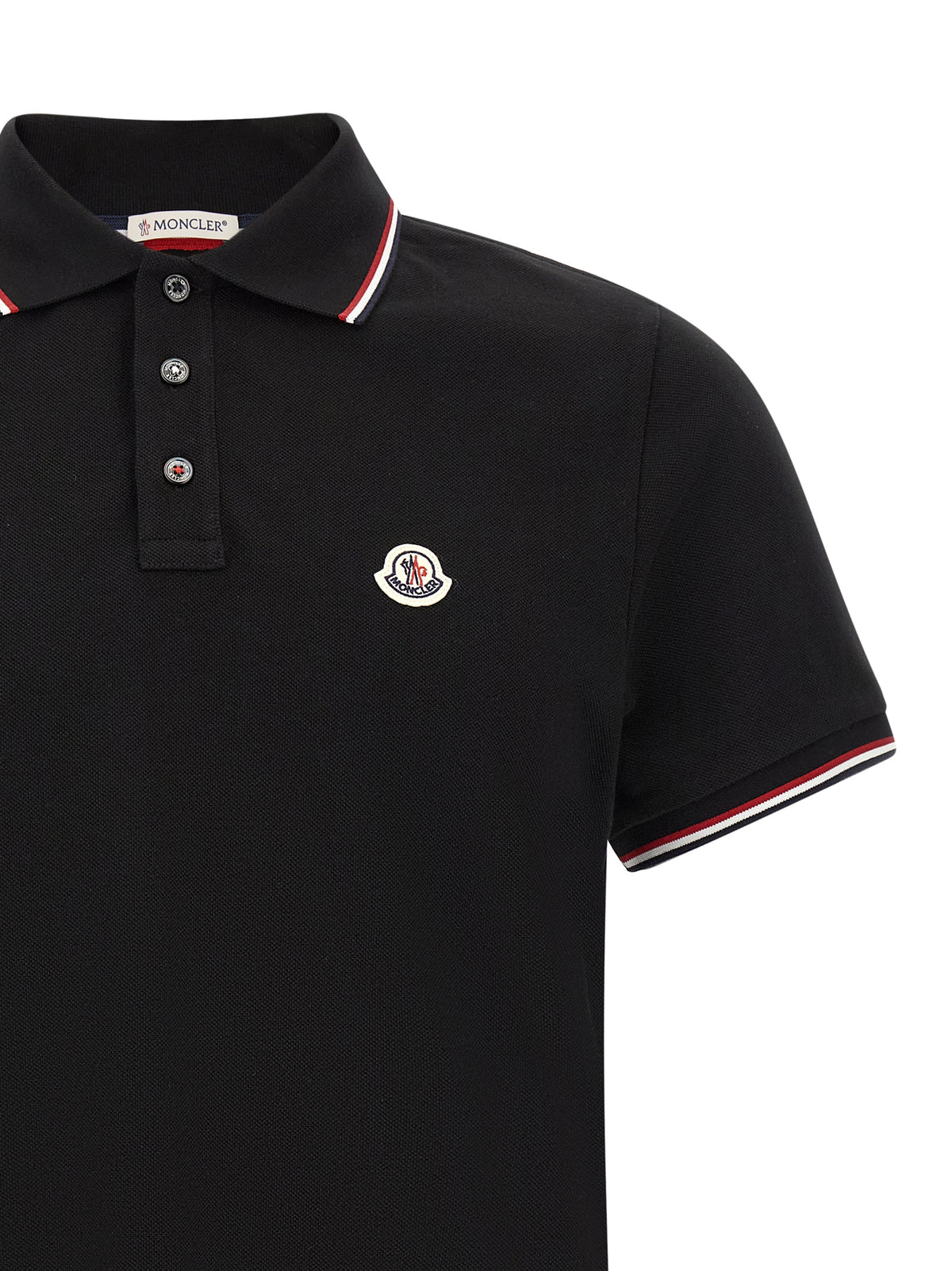 Black Cotton Polo Shirt
