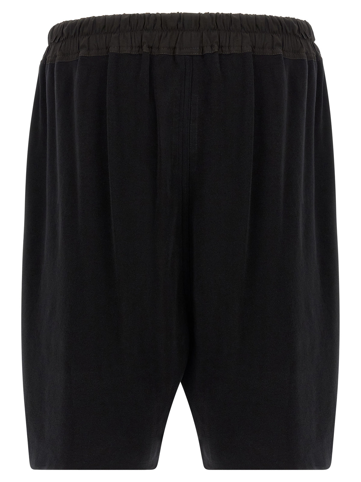 Black Cotton Bermuda Shorts