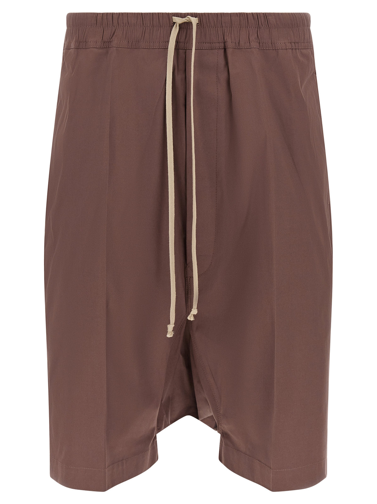 Brown Cotton Bermuda Shorts