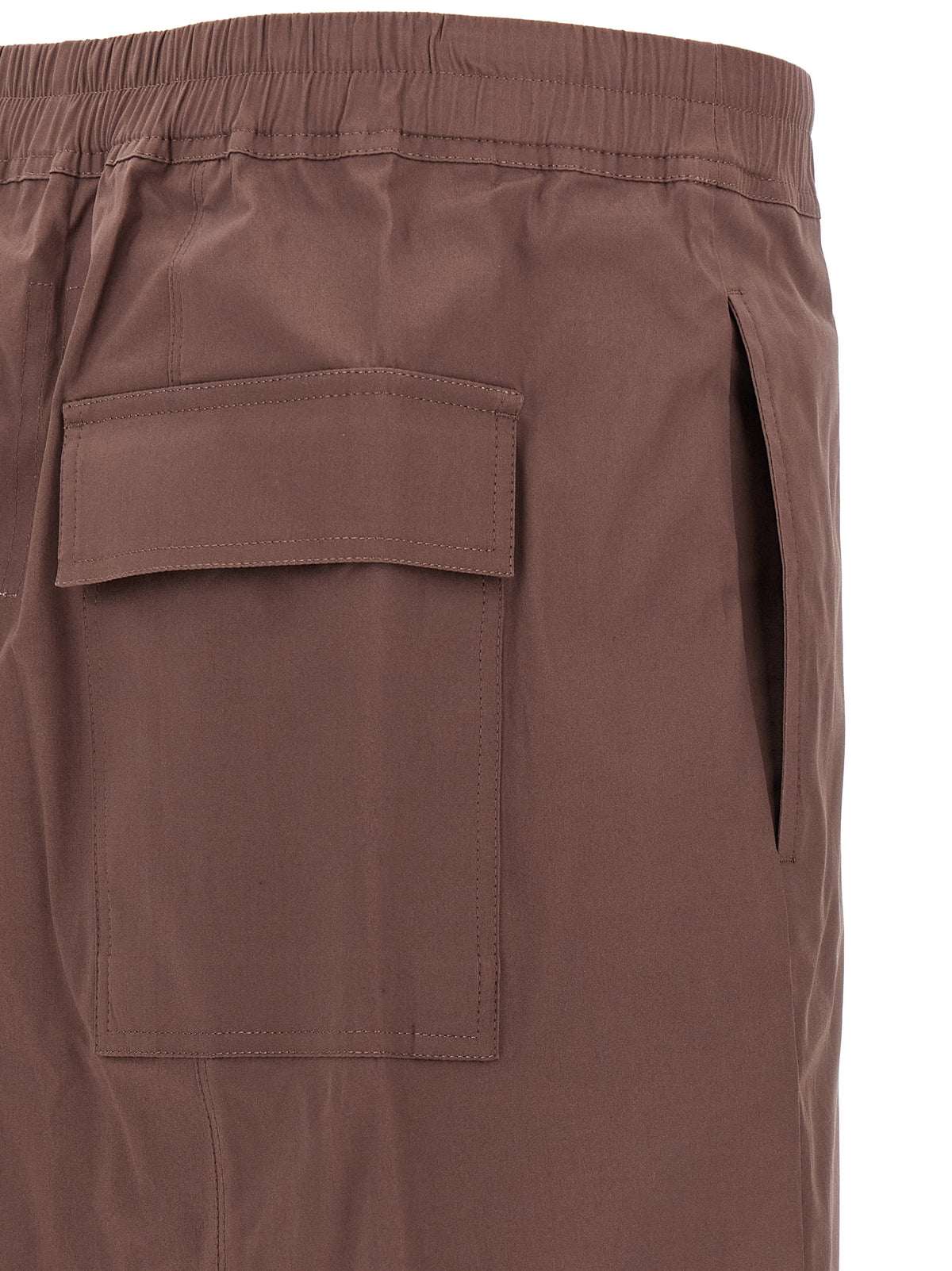 Brown Cotton Bermuda Shorts
