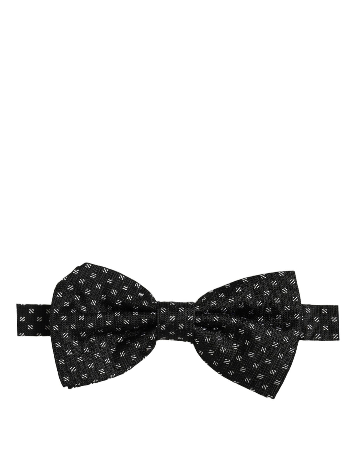 Men Dark Gray Patterned Adjustable Neck Papillon Bow Tie