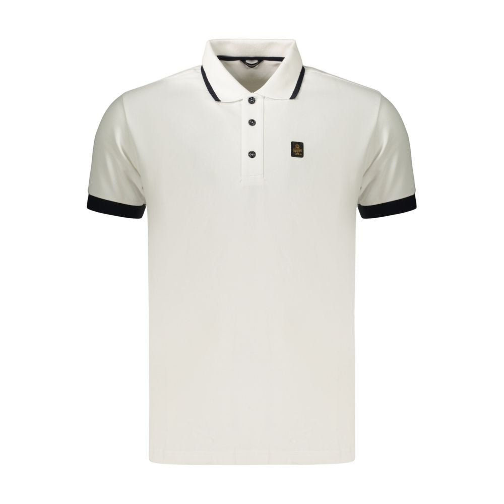 White Cotton Men's Polo