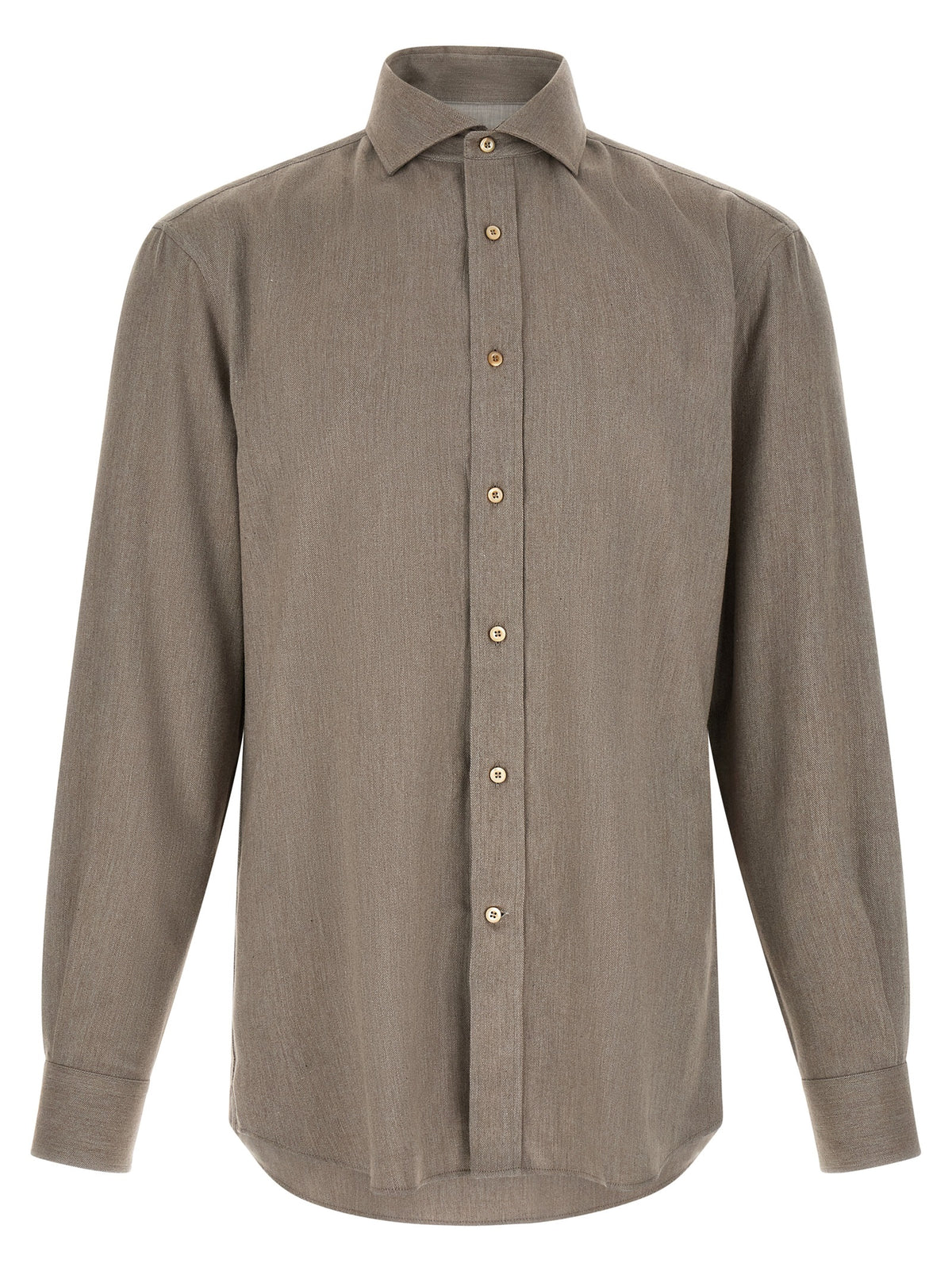 Brunello Cucinelli Grey Cotton Shirt