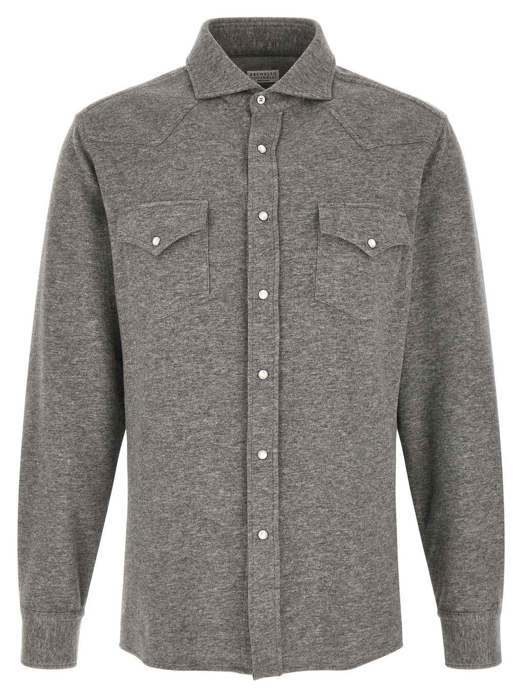 Brunello Cucinelli Grey Cashmere Shirt