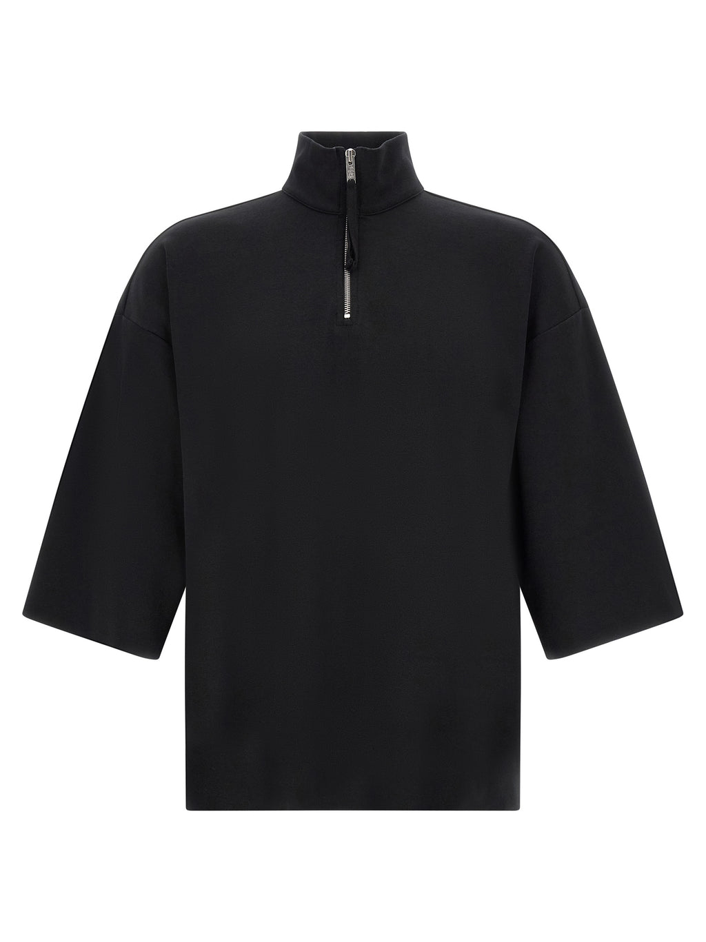 Black Cotton Sweatshirt