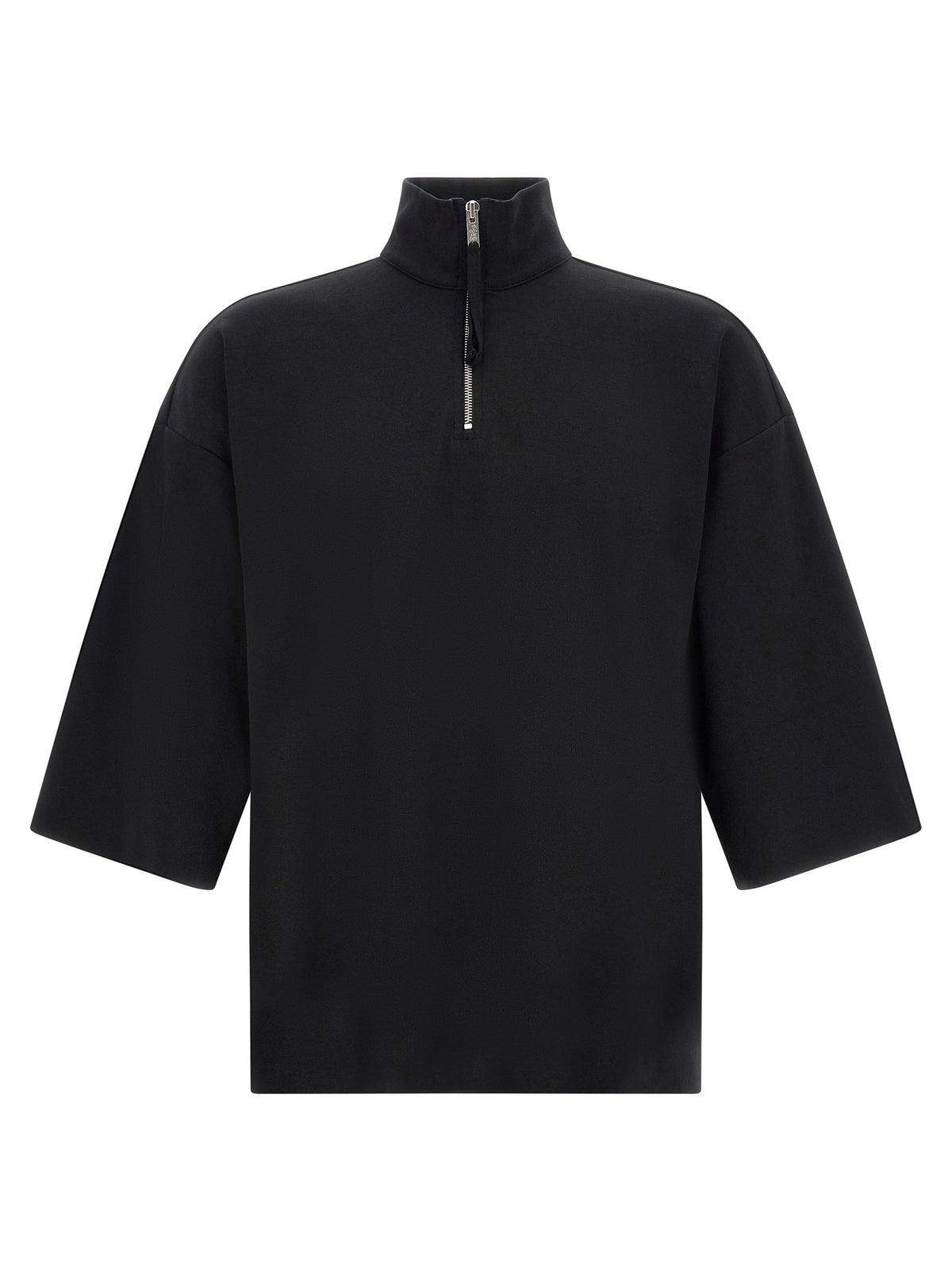 Black Cotton Sweatshirt