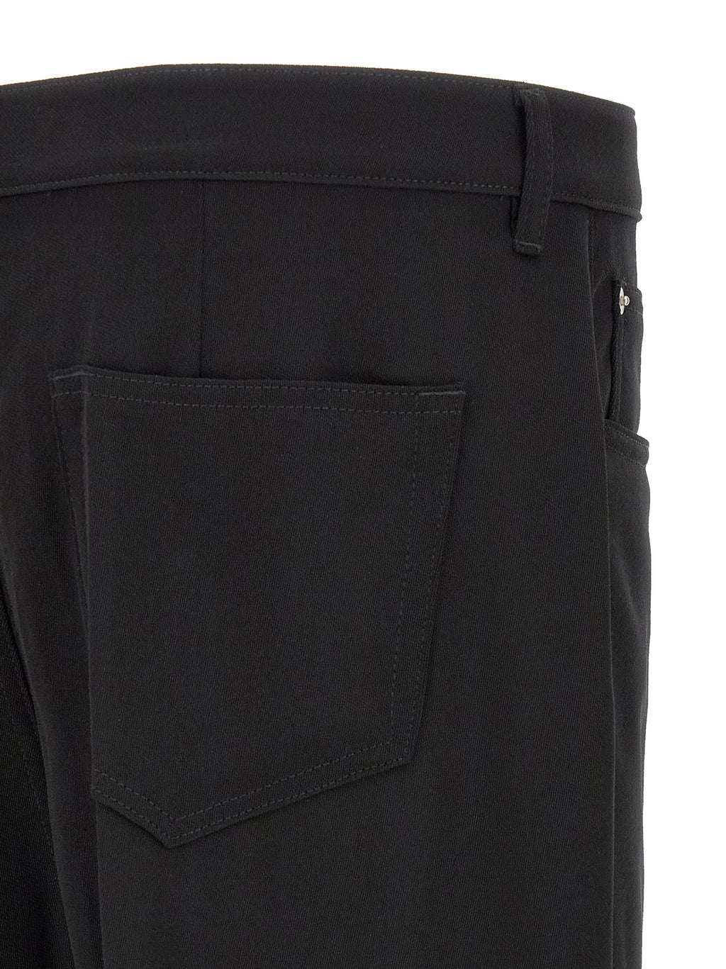 Rick Owens Black Cotton Relaxed Fit Jeans