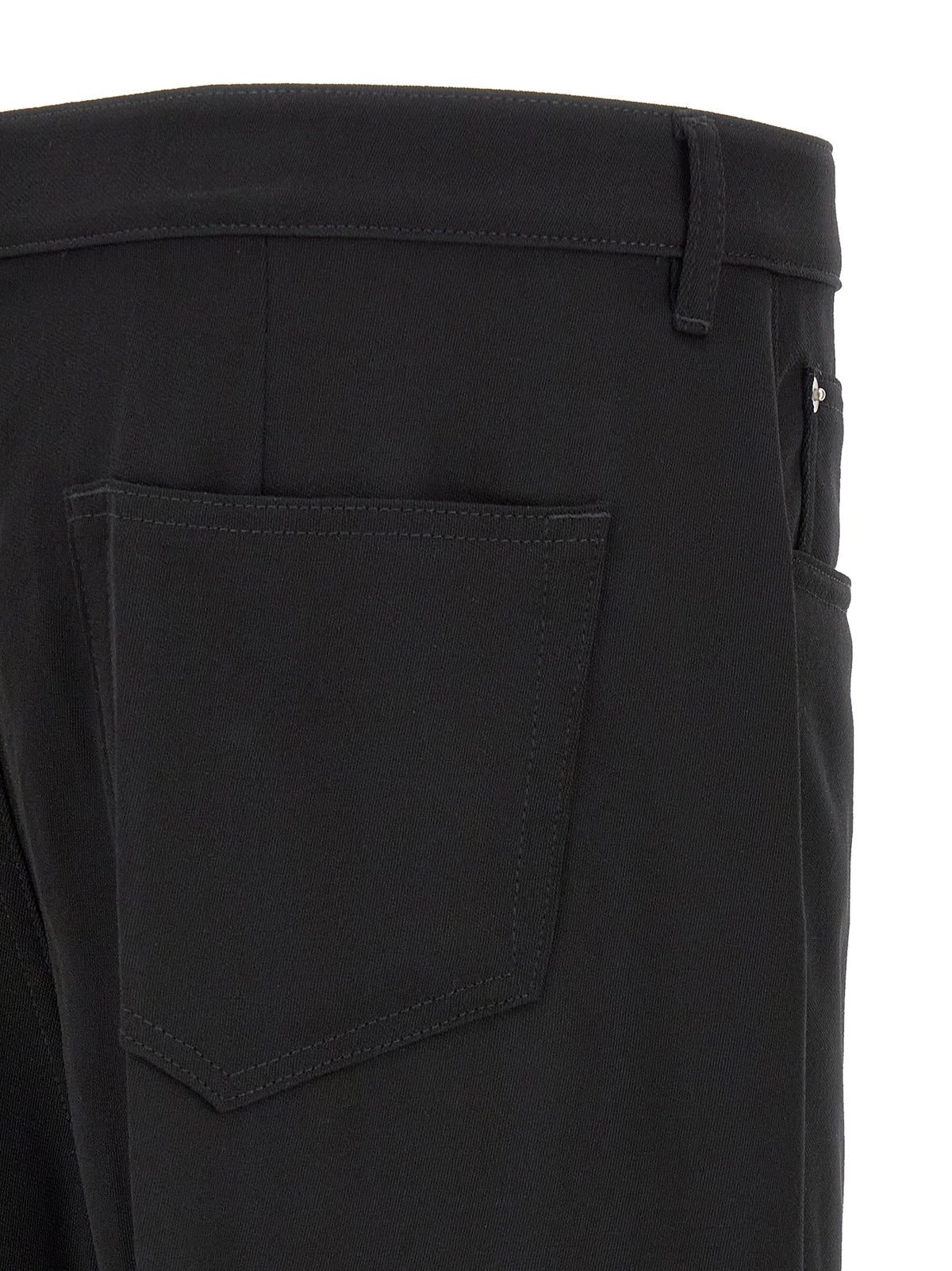 Black Cotton Relaxed Fit Jeans