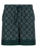 Multicolor Silk Bermuda Shorts