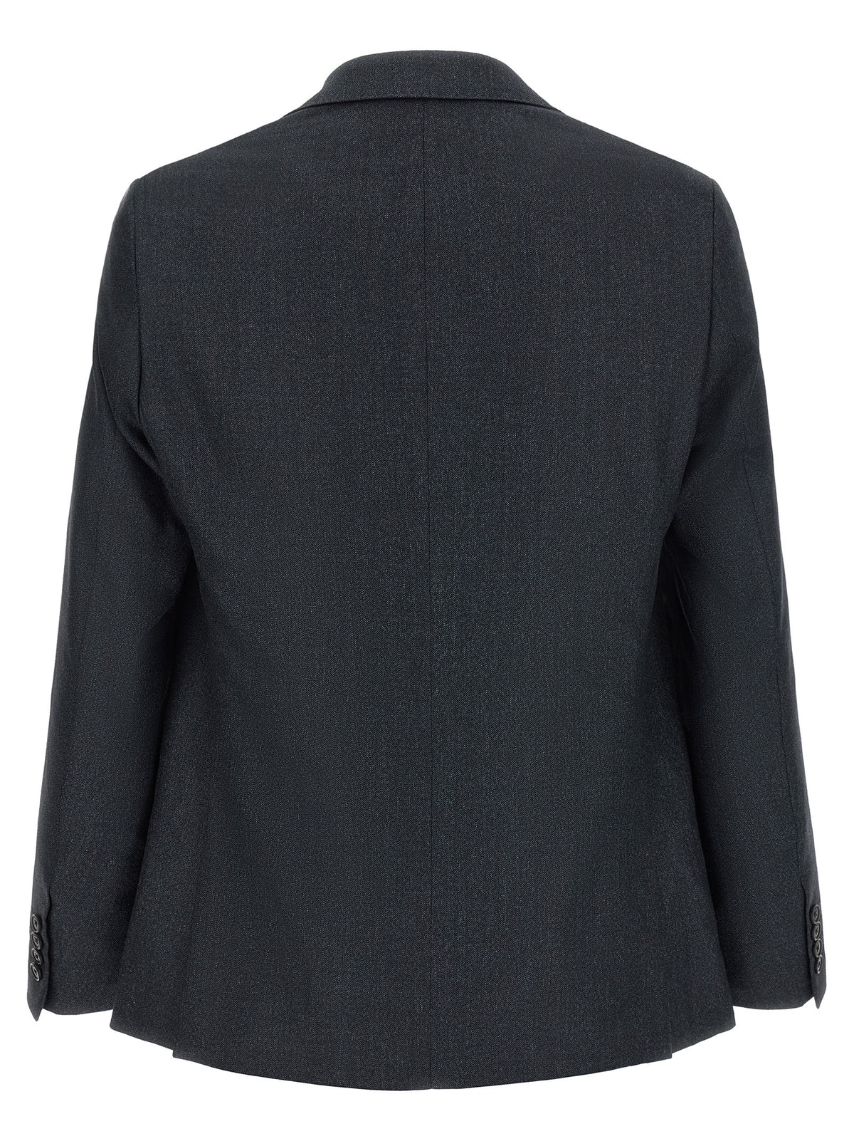 Gray Polyester Two-Piece Suit
