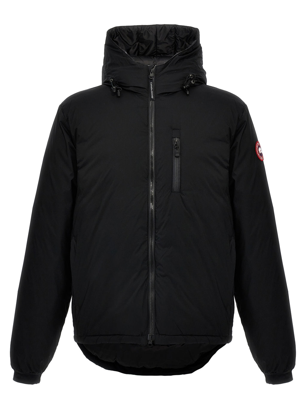 Black Polyester Shell Jacket