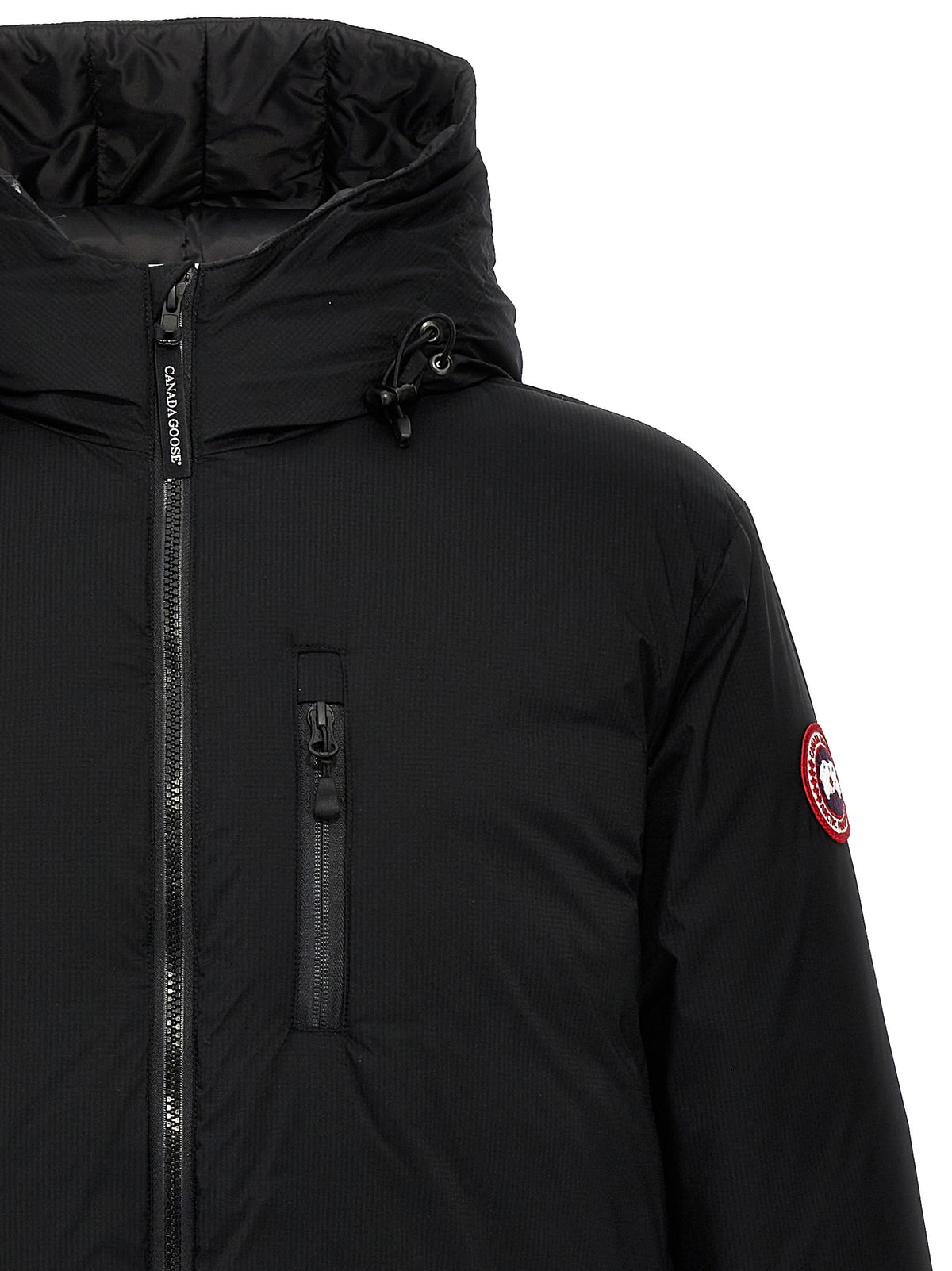 Black Polyester Shell Jacket