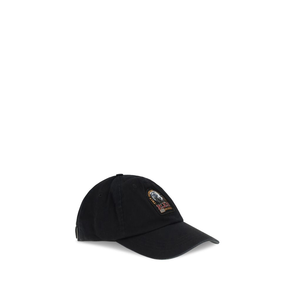 Parajumpers Black Cotton Baseball Cap