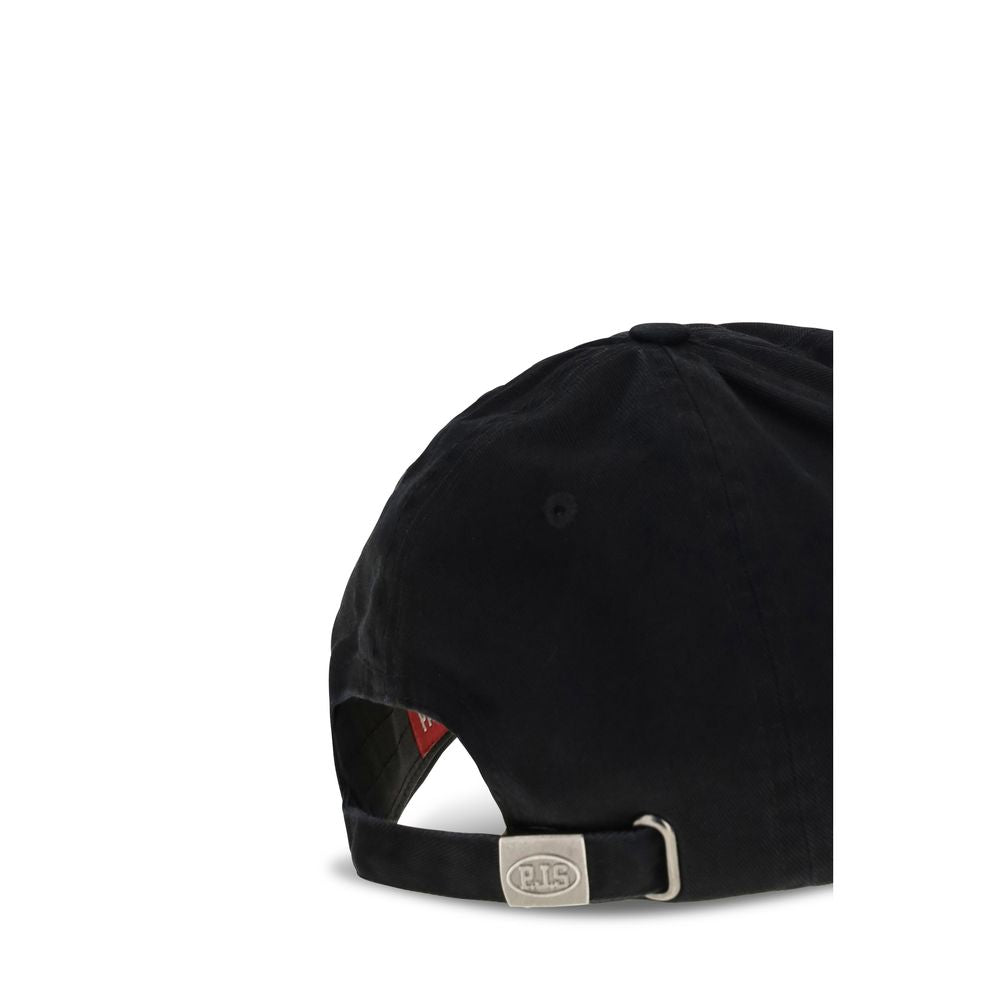 Parajumpers Black Cotton Baseball Cap