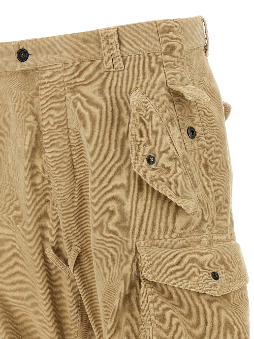 Dsquared2 Beige Cotton Cargo Trousers