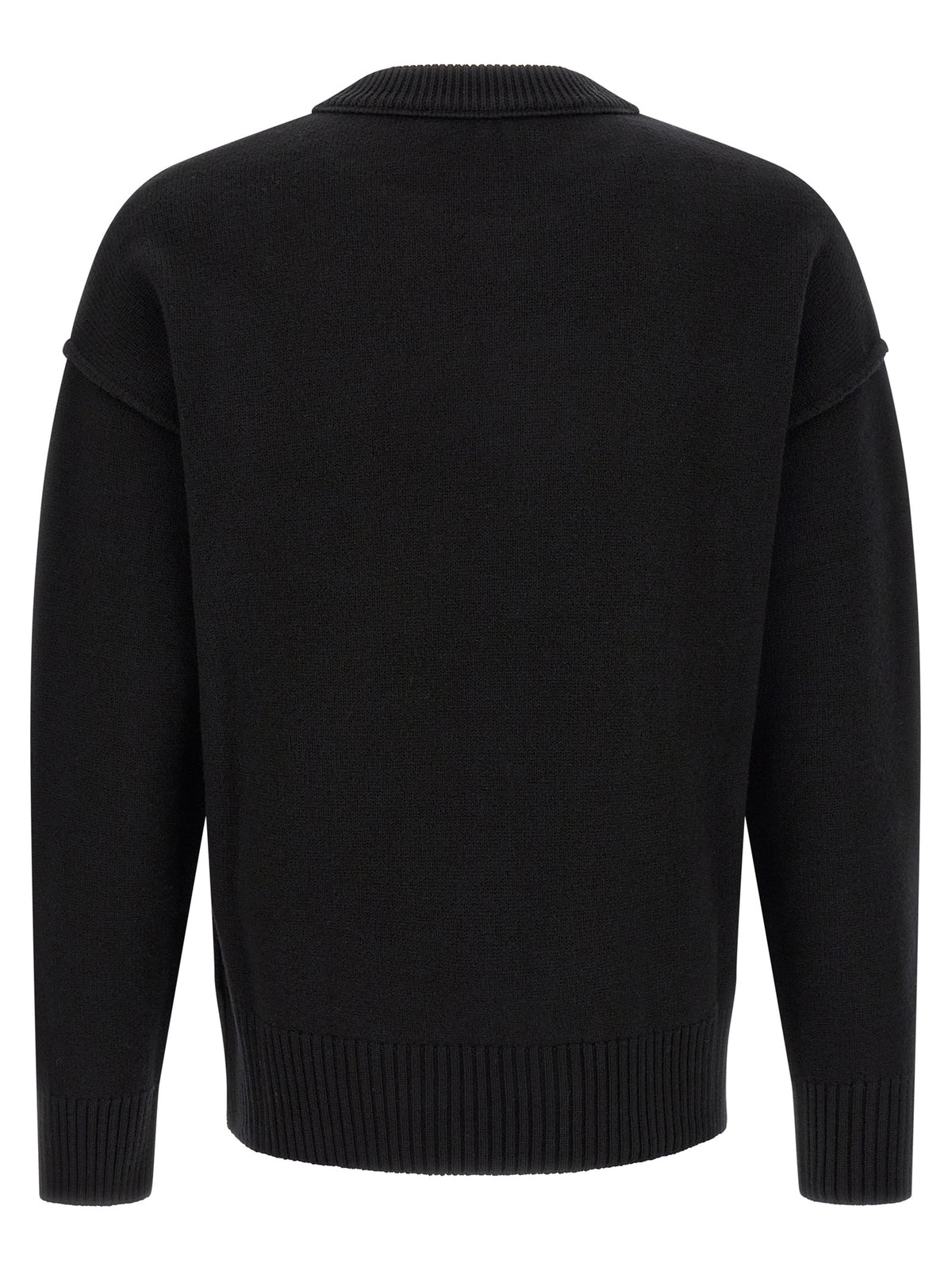 Black Wool Cardigan
