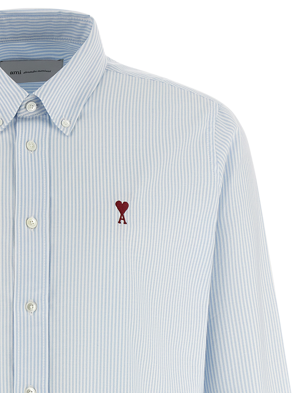 Ami Paris Blue Cotton Shirt
